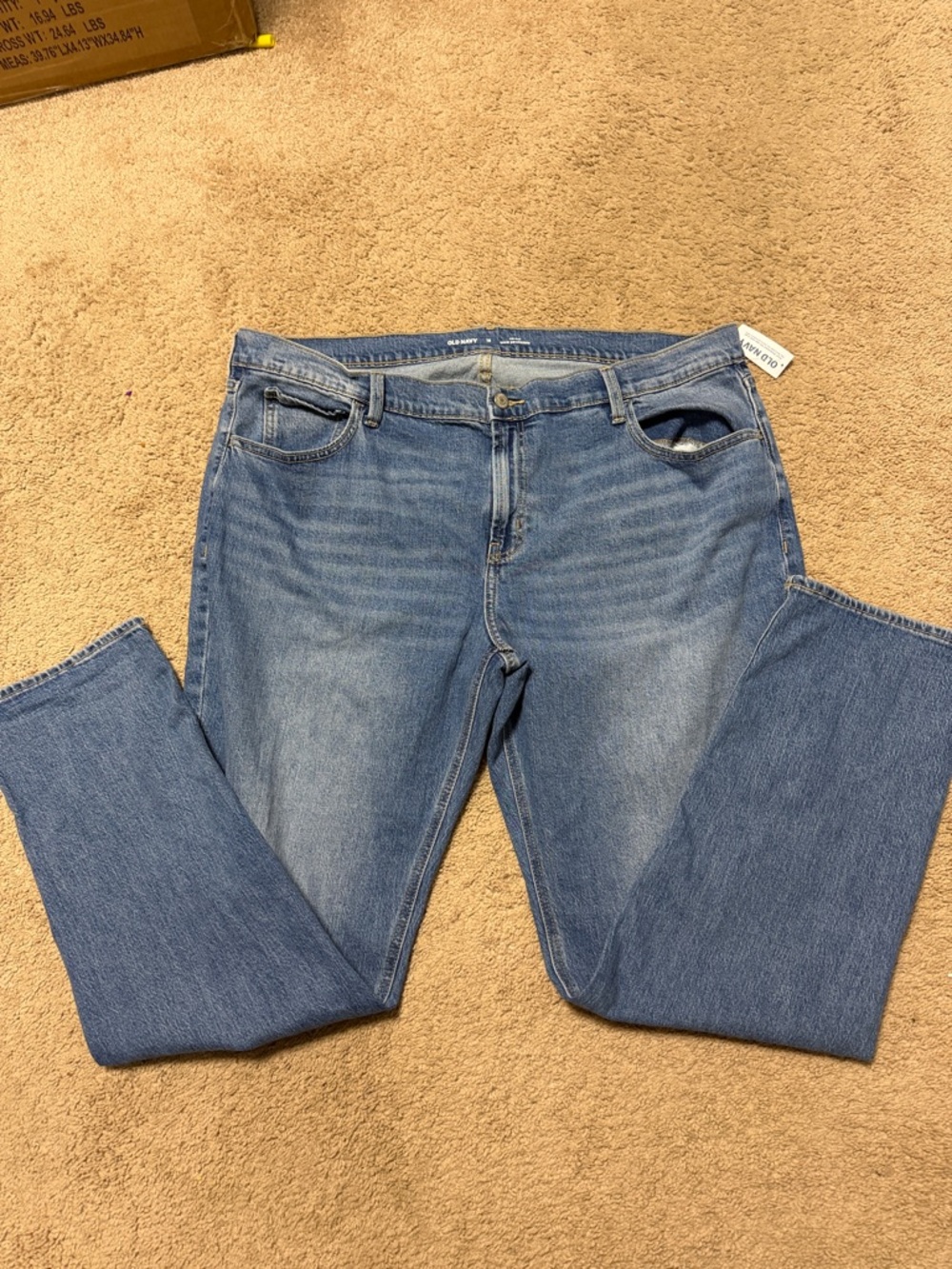 Old navy Blue wow boyfriend Denim Jeans NWT - Picture 2 of 3